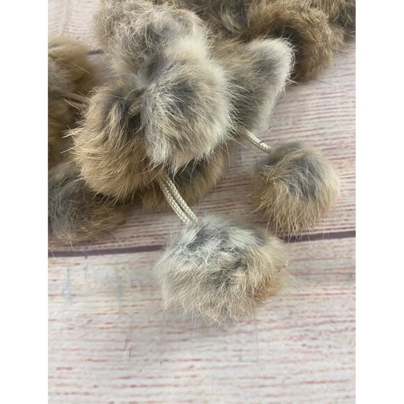 Unbranded Vintage Women's Genuine Rabbit Fur Bauble Stole - OS - Picture 9 of 9
